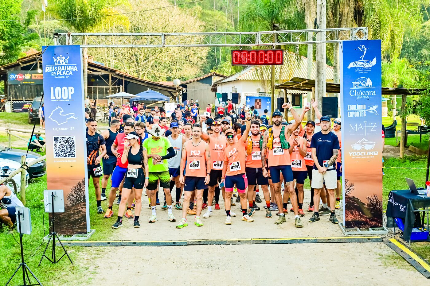 O pelotão sob o pórtico
