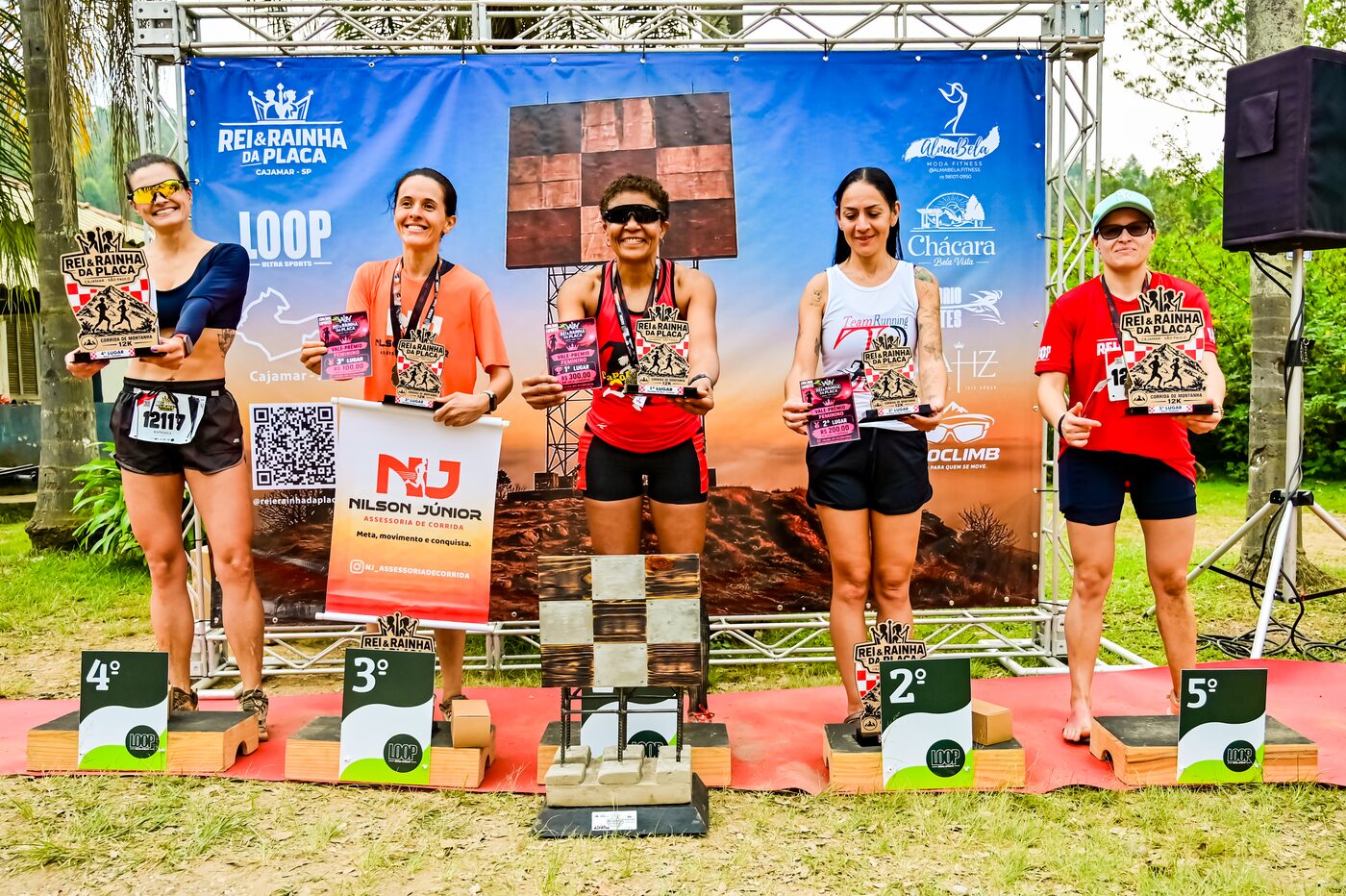 Pódio feminino
